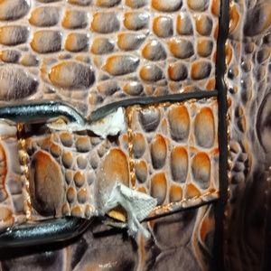 Nice tote bag clean in side as you see tear on straps from loading to much